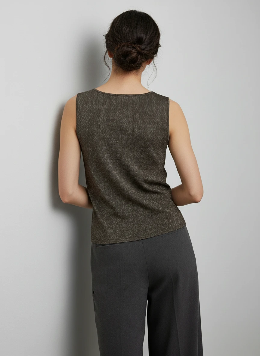 Blusa Deportiva Texturizada en Gris Oscuro - Imagen 2