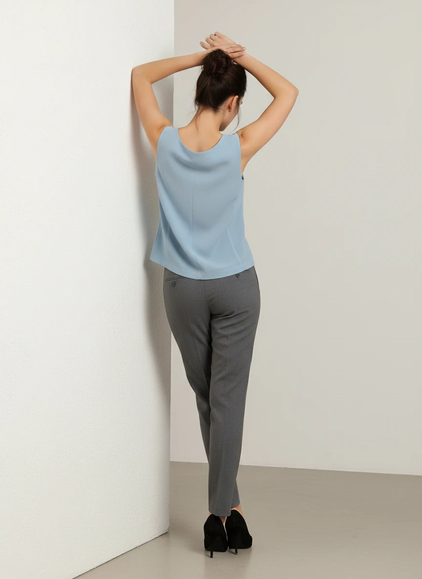 Blusa sin mangas elegante de corte moderno - Imagen 2