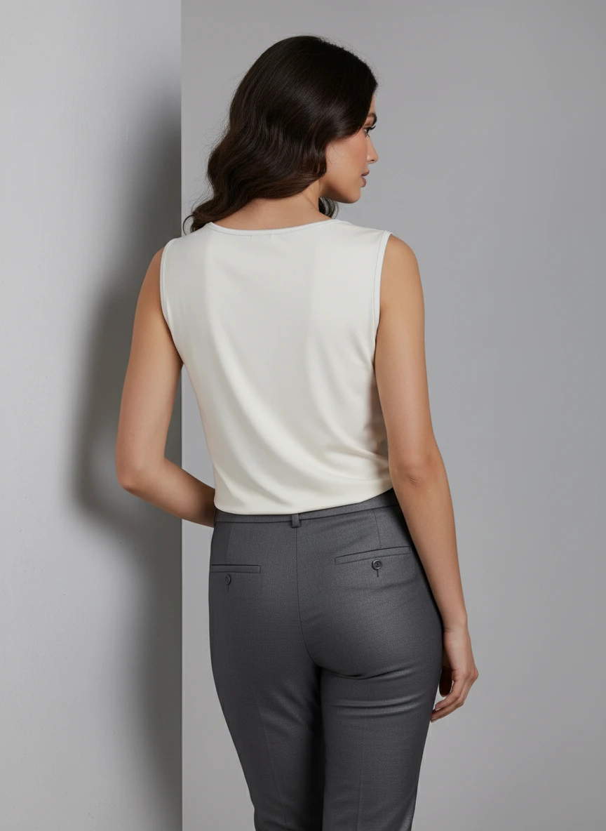 Blusa Estampada sin Mangas Elegante y Moderna - Imagen 2