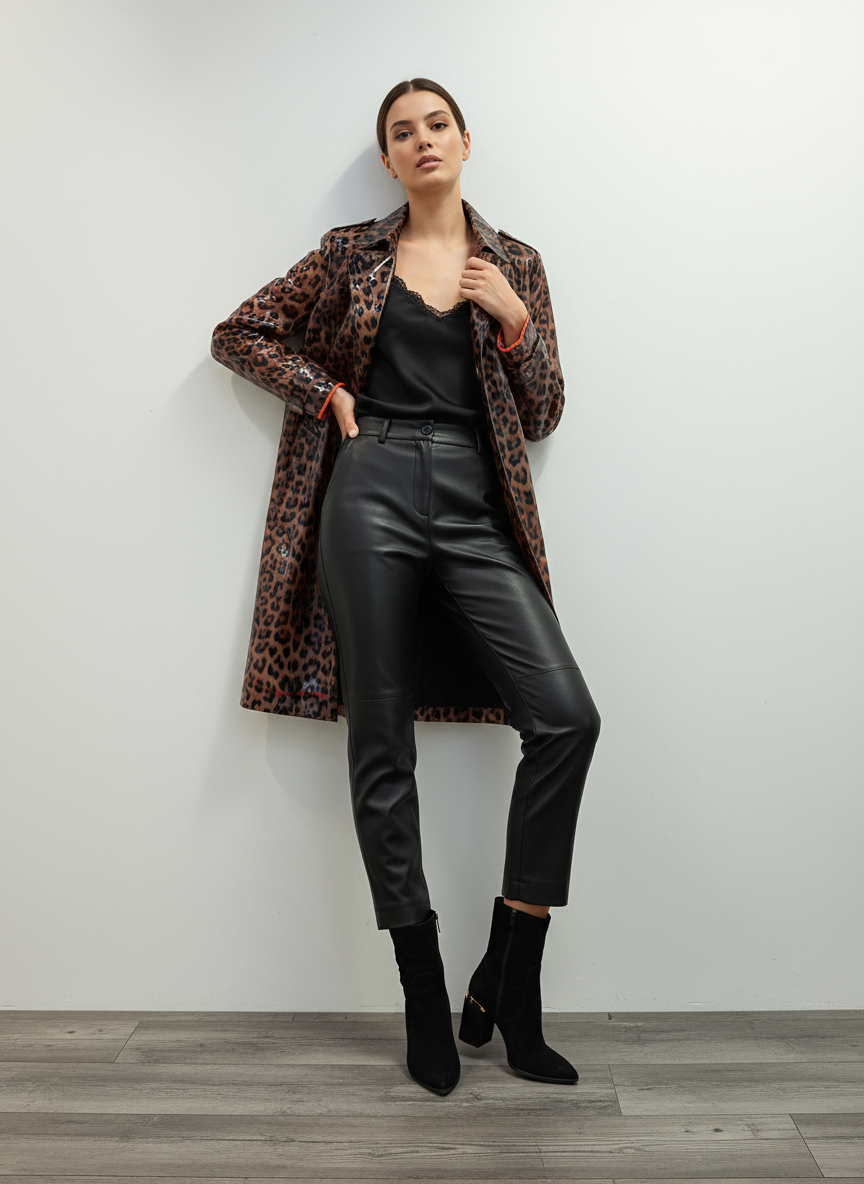 Impermeable en diseño de Leopardo