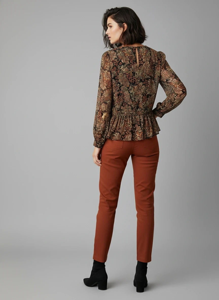 Blusa Estampada Vintage - Imagen 2