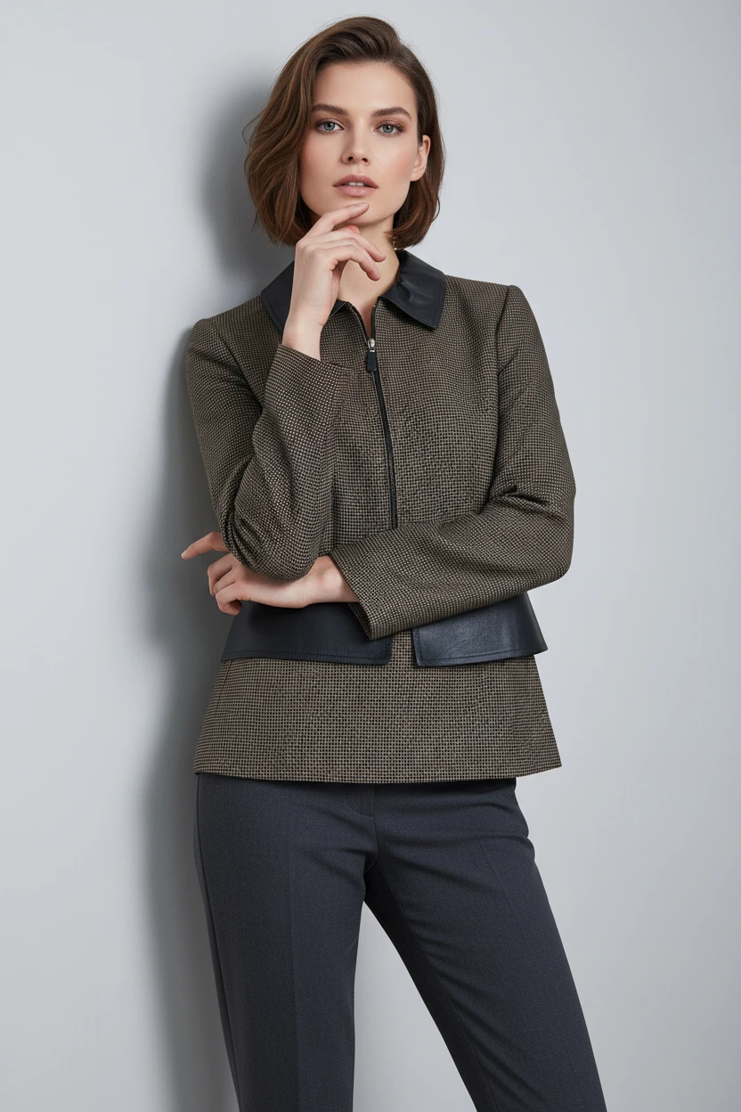 Blazer Estructura Bicolor